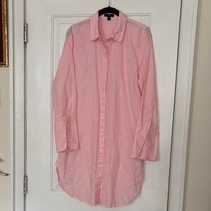 J. Crew Breezy Cotton Linen Blend Shirt Dress